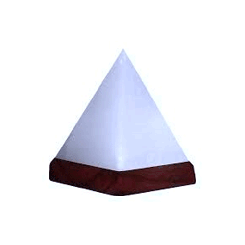 Himalayan Pyramid Shape White Salt Lamp