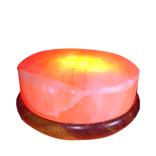 Himalayan Salt Round Top Plain Surface Feet Detox Lamp Specially For Toe Rubbing
